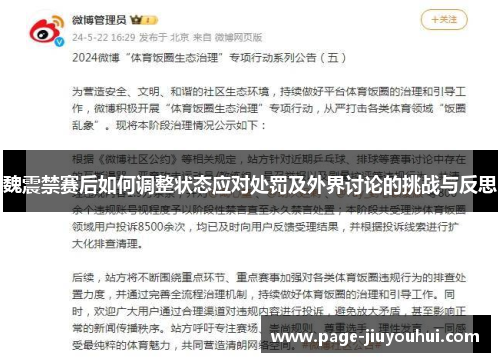 魏震禁赛后如何调整状态应对处罚及外界讨论的挑战与反思 魏震禁赛后如何调整状态应对处罚及外界讨论的挑战与反思